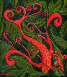 firebird painting by Stace Dumoski