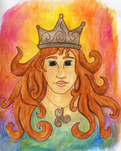 drawing of a queen