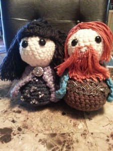 Castle Marrach dolls, Ophidias and Tiernon