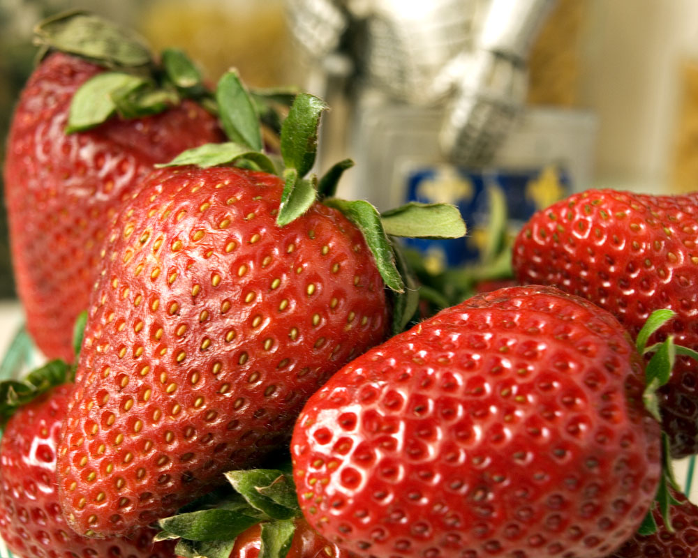 knight with strawberries