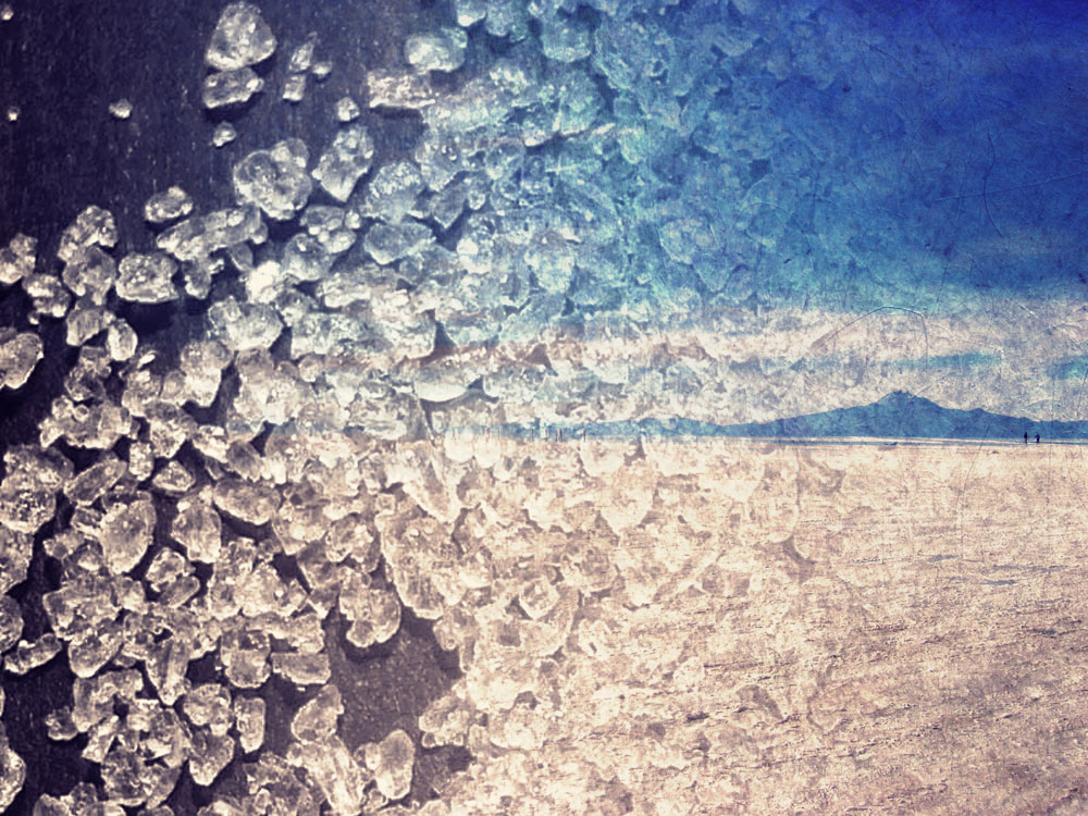 desert reflected in salt