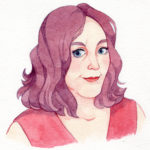 watercolor portrait of Stace Dumoski